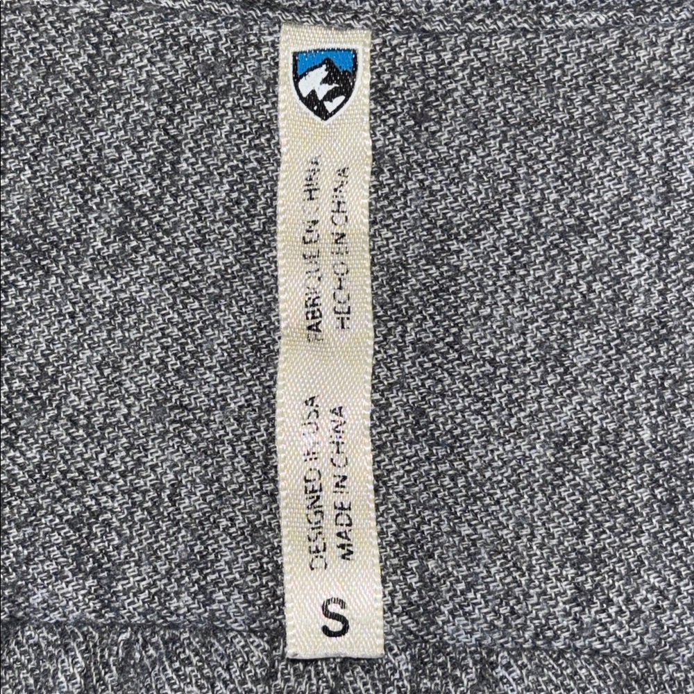 KUHL Kamila Gray Flannel Button Up Shirt Women’s Size Small - Picture 10 of 13
